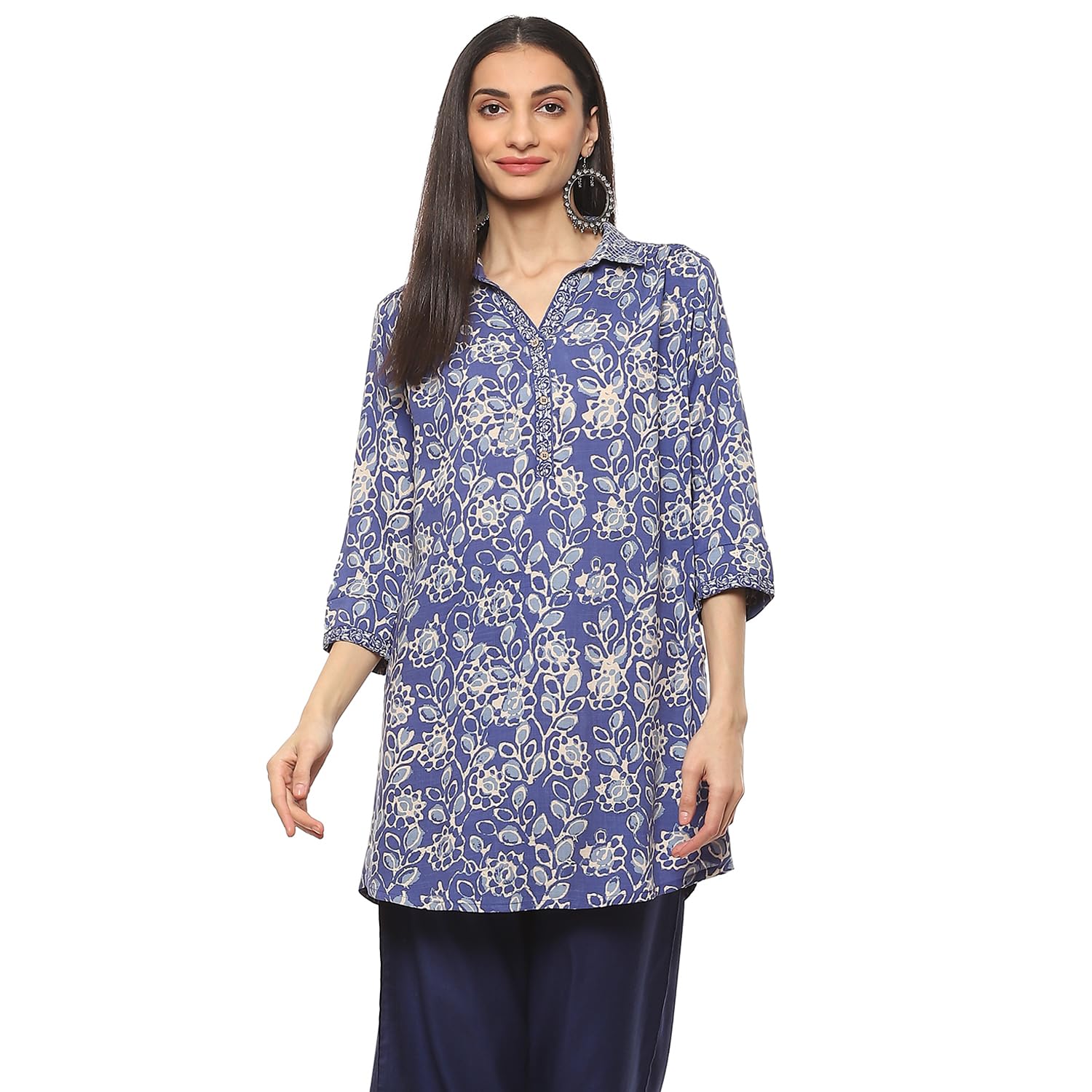 BIBA Women Rayon Straight Kurti