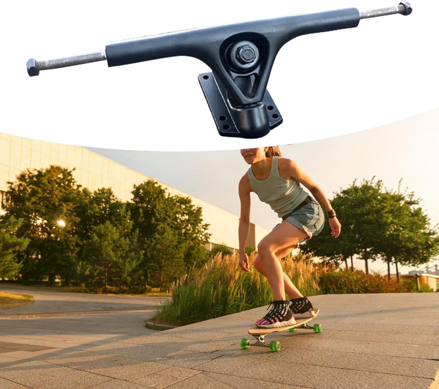 Pack of 2 Electric Skateboard Axles Light Weight Alloy Trucks for Enhanced Longboards Skateboard Stability and Balances
