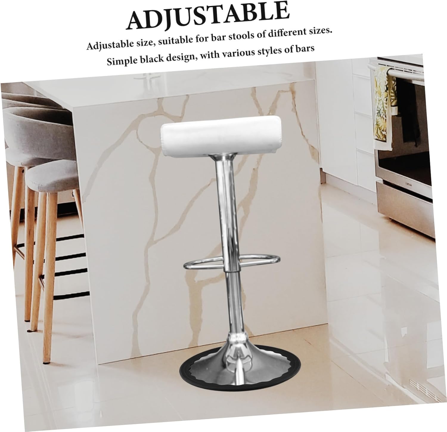 Mikikit 8pcs Non-Slip Chair Leg Protectors Durable Furniture Pads for Floors Noise-reducing Covers for Bar Stools Fits