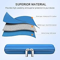 Vista 55 de Elonbo Funda de transporte para calculadora gráfica de color Casio fx-CG50 PRIZM/fx-9750GIII/991ES Plus/ 991CW/ 115ES Plus/300ES/300MS estándar Negro