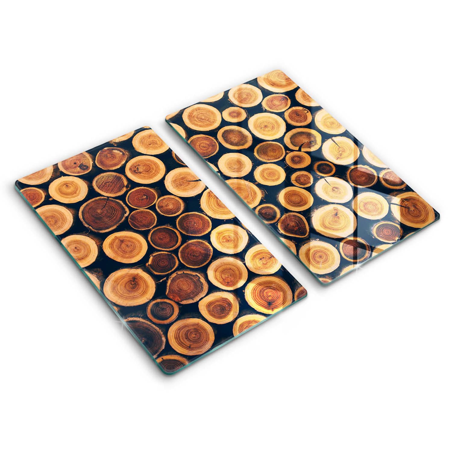 Planche à découper induction 2x30x52cm en bois résistant Wallfluent
