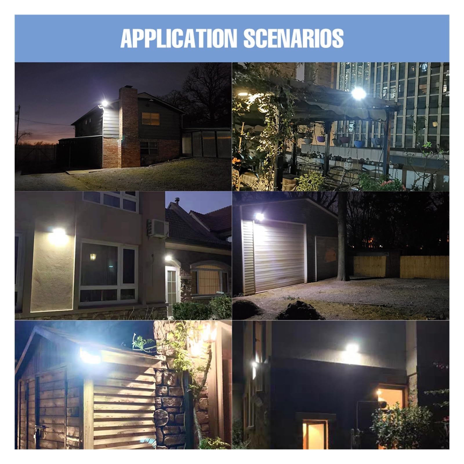 Solar Wandleuchte 30W, Bewegungsmelder mit 3 Modi, IP65 Wasserdicht, Reflektor für Garten & Terrasse, Kabellos, Kaltweiß, Einfache Montage, Langlebig