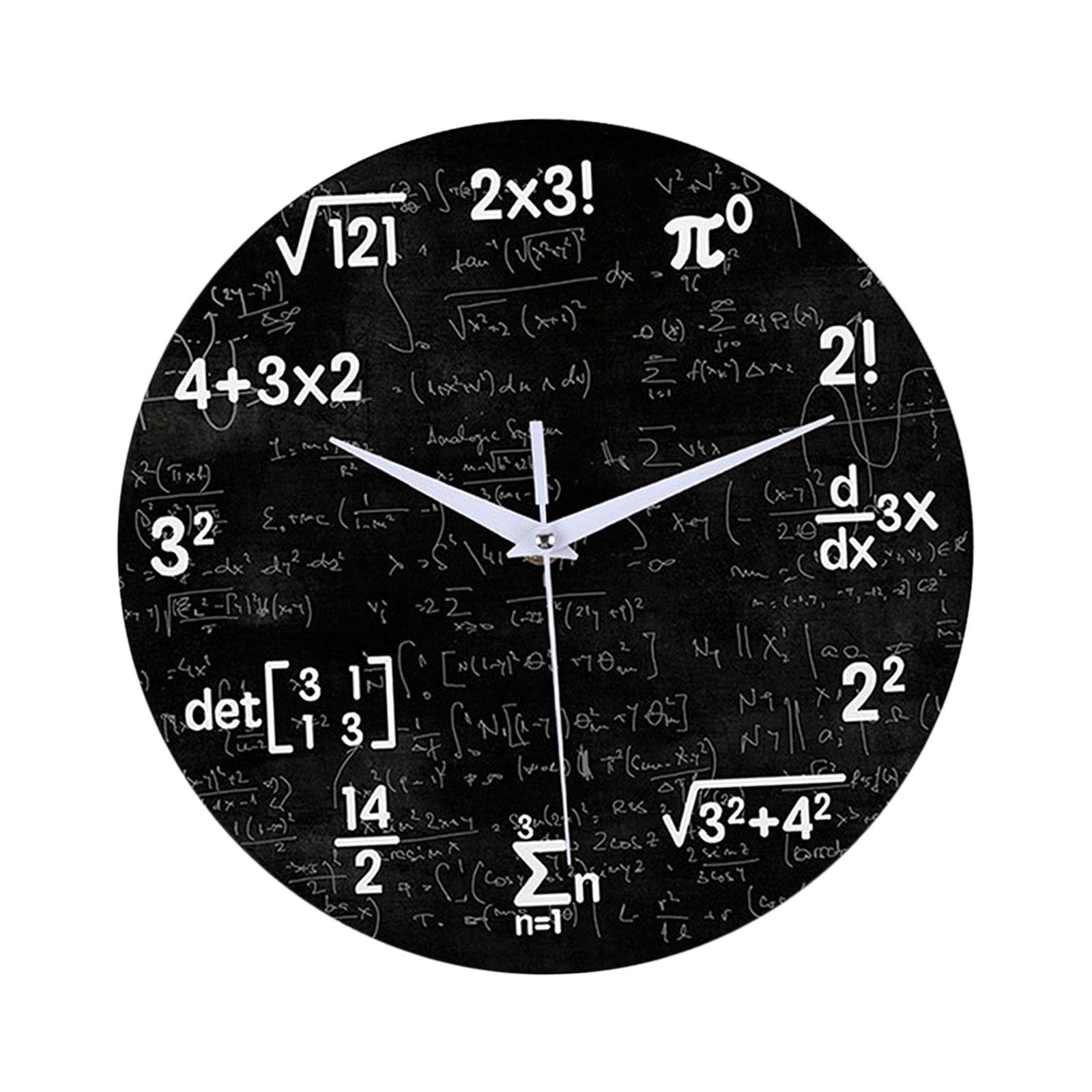 Horloge mathématique avec équations montre murale originale pour enseignant et ingénieur