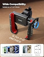 Vista 5 de JOYROOM Soporte de teléfono para motocicleta, soporte para manillar de bicicleta, soporte para teléfono celular, clip de teléfono para cochecito