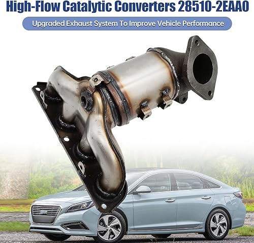 Miniatura 2 de 28510-2EAA0 Convertidor catalítico frontal compatible con Hyundai Sonata Hybrid 2016-2017 Kia Optima Hybrid 2017-2019 2.0L L4 (solo modelos híbridos)
