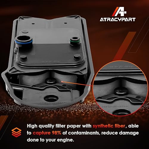 Miniatura 4 de Reemplazo del elemento de ventilación del respiradero del filtro CCV del cárter para Ram 2500 3500 4500 5500 6.7L y más, reemplaza # CV52001,