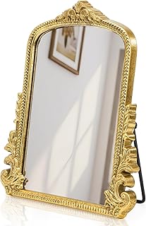 30 Large Bedroom Ideas for Grand and Cozy Spaces 58 ZOOFOX Vintage Vanity Desk Table Mirror, 11.8