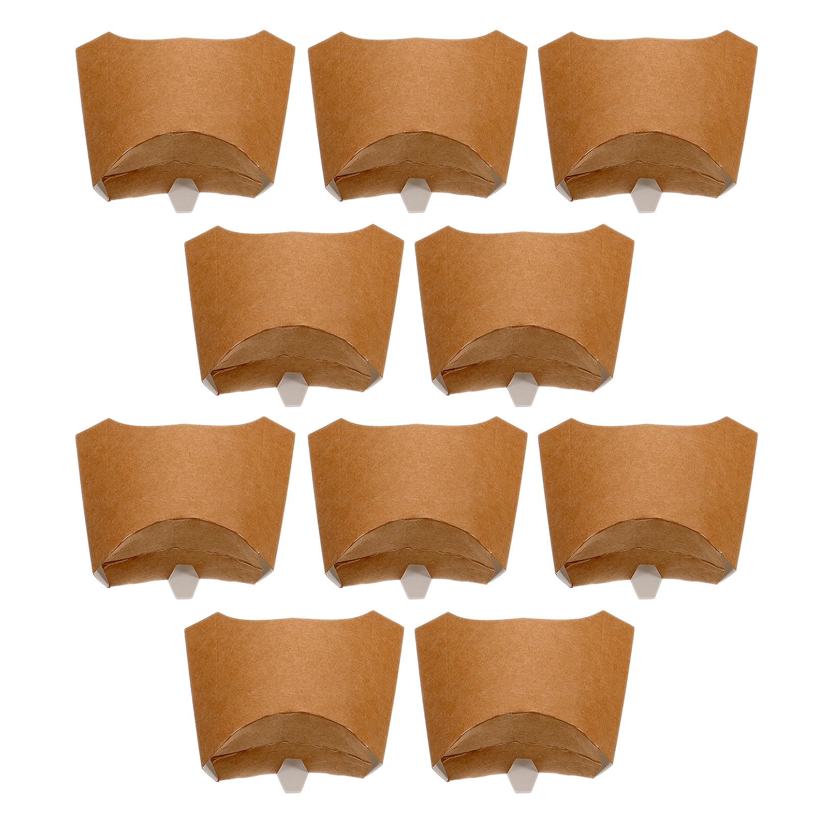 Snack Verpackungsbox aus Kraftpapier 100 Stück Braun