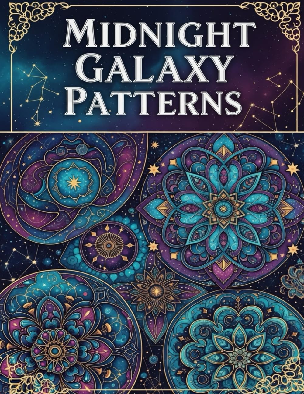 Midnight Galaxy Patterns: 50 Cosmic Mandala Designs for Stress Relief and Mindful Relaxation by MindfulColor