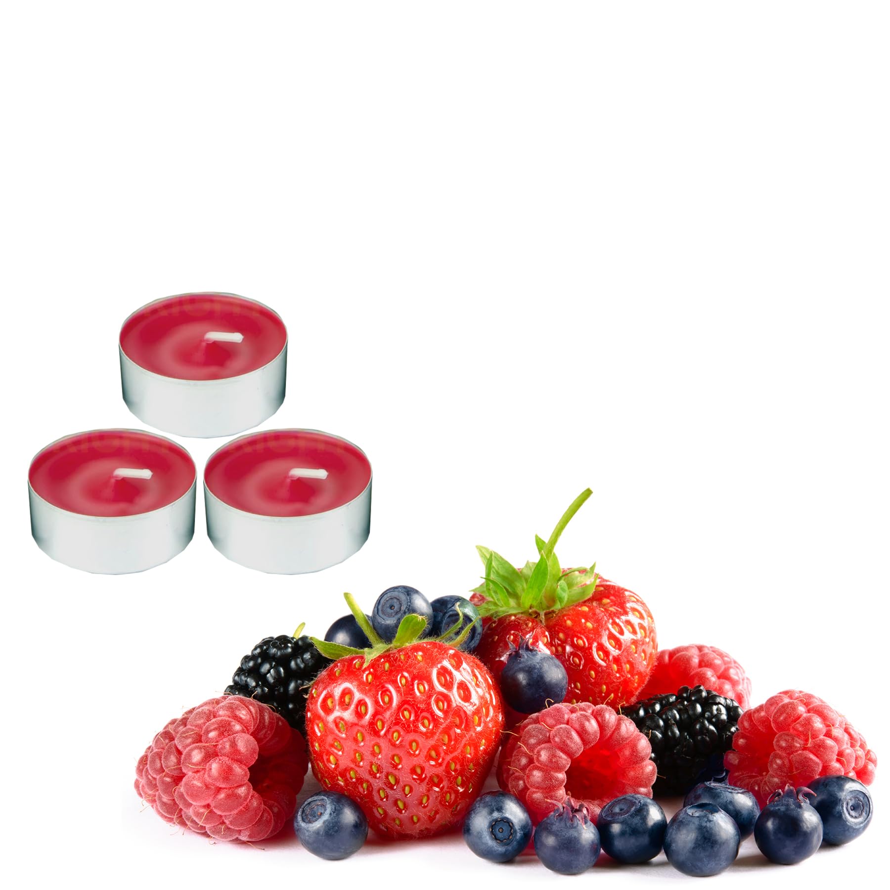Prices Scented Tealight Candles 25 Pack 4hr Burn Time for Wedding Dinner Birthday Party (Mixed Berries 4046)