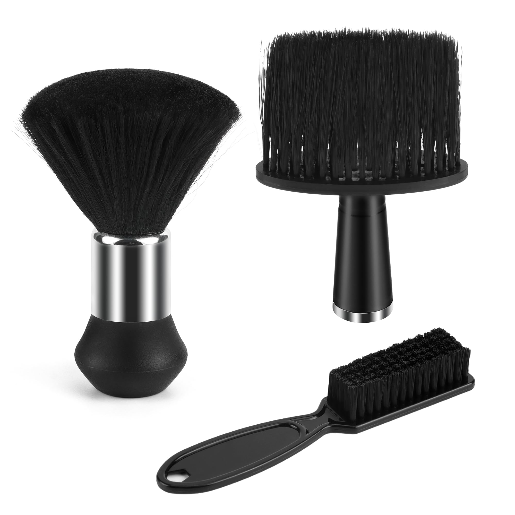 3 pezzi spazzola per capelli spazzola da barbiere, spazzola da parrucchiere, set da barbiere, per la pulizia dei capelli nel salone di parrucchiere, rimozione della polvere