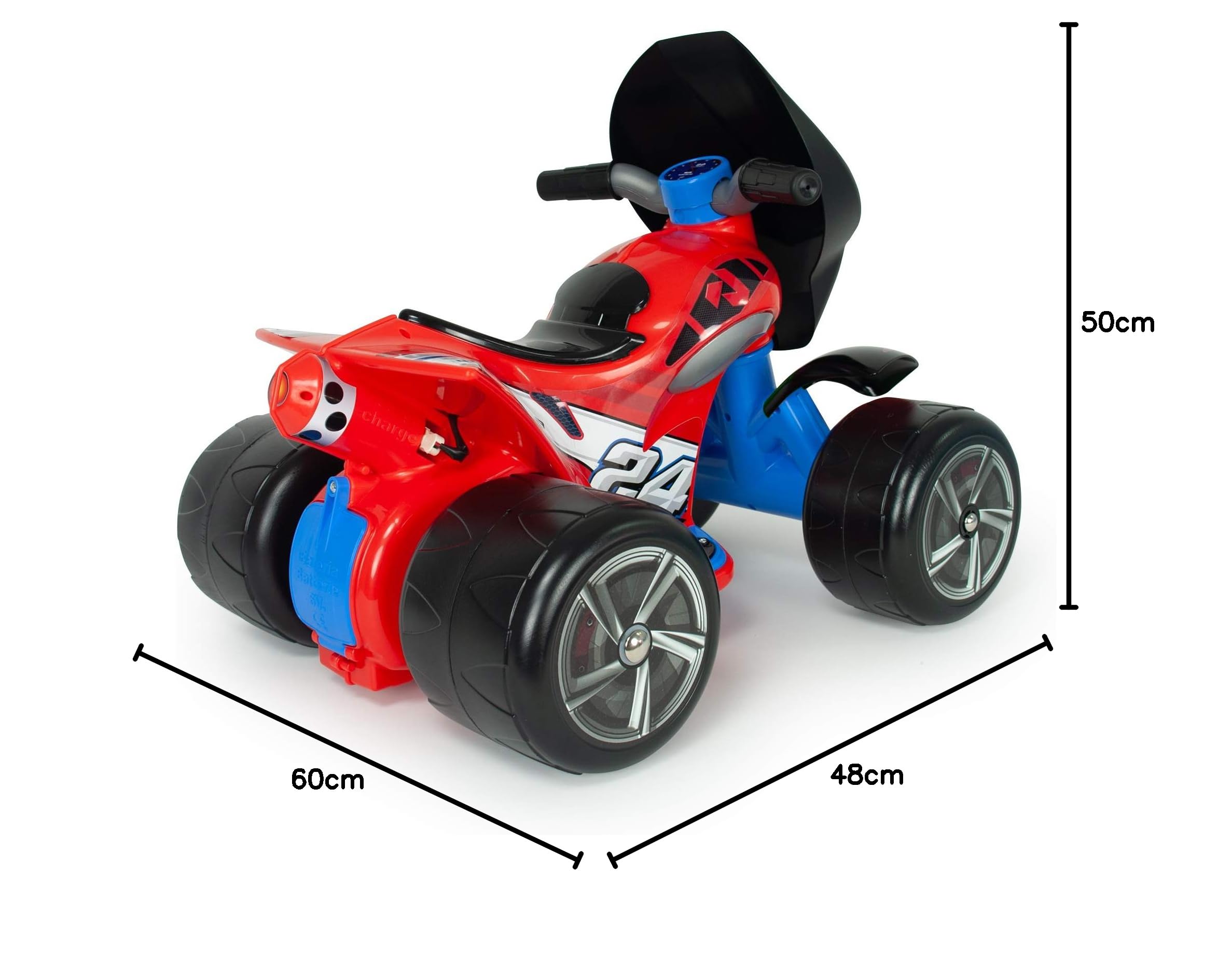 INJUSA - Quad Wrestler a batería 6V Color Rojo, (1241)