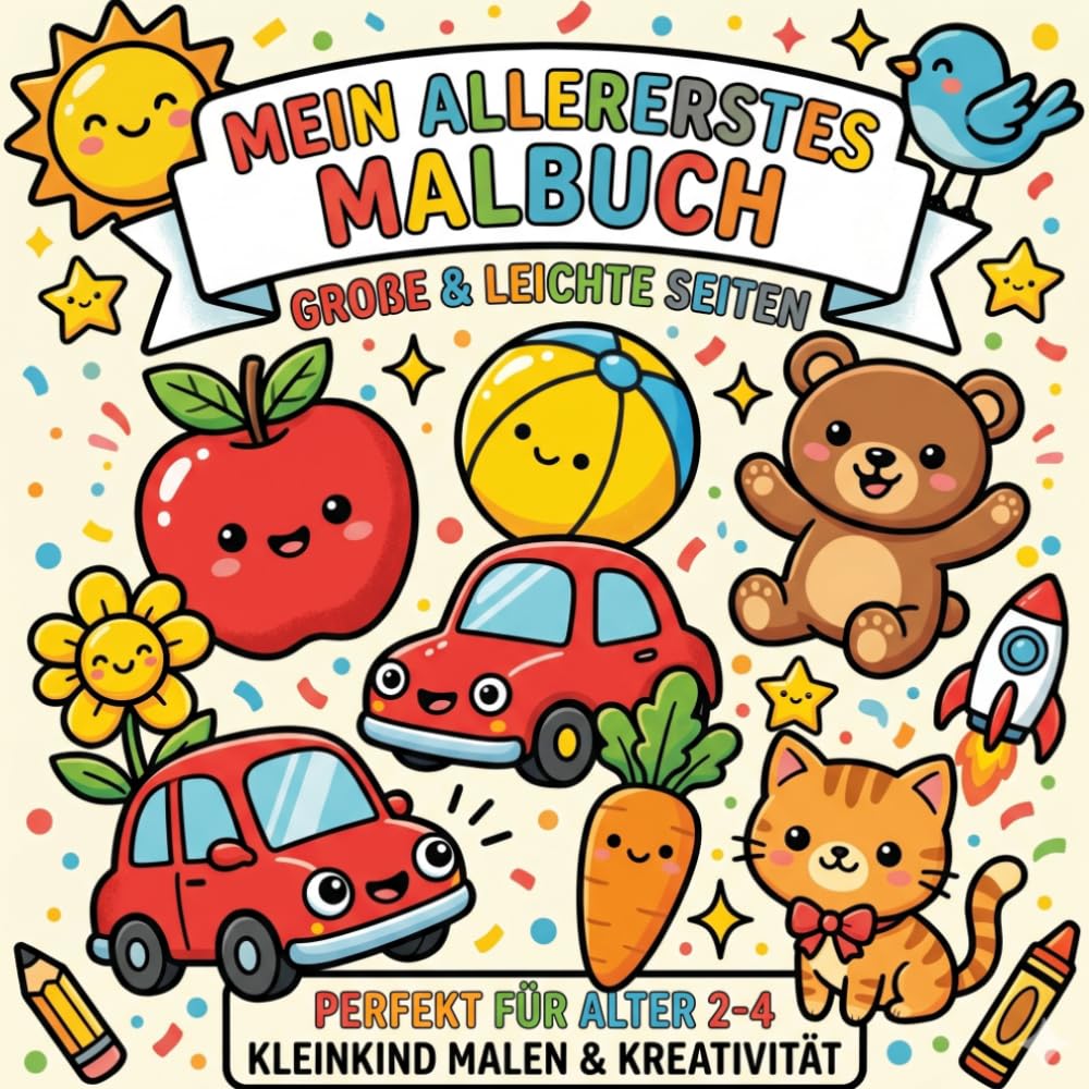 Mein allererstes Malbuch: Alltag für Kleinkinder 2 -4 Jahre
