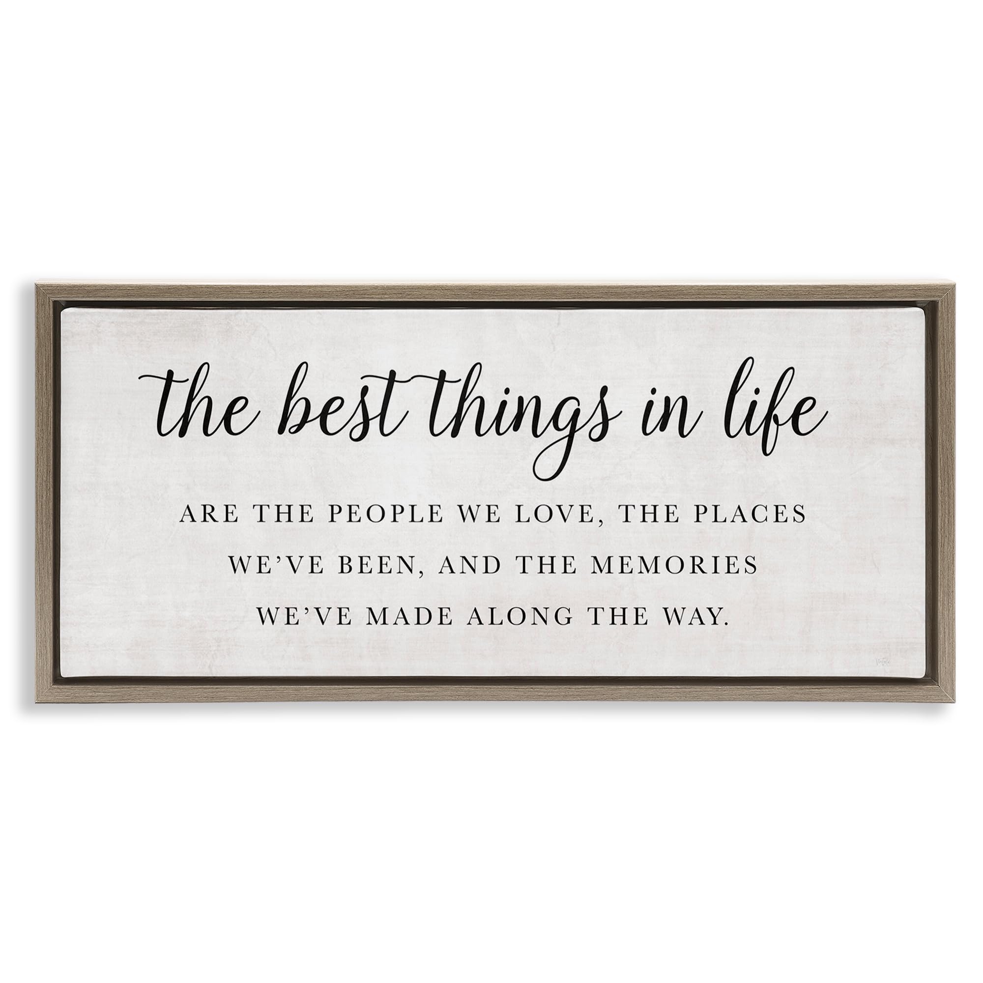'Best Things In Life Uplifting'| Floating Frame Canvas Art