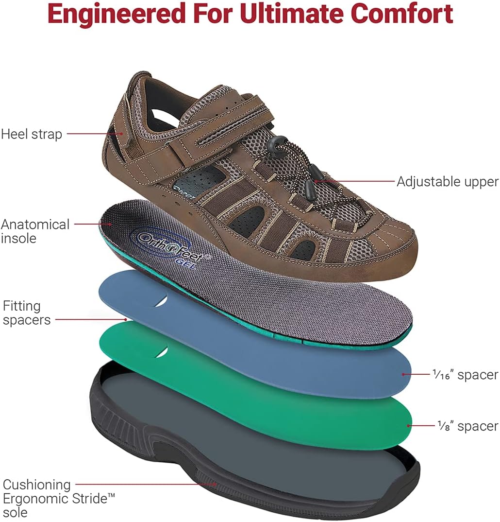 Orthofeet mens ClearwaterSandal - Image 7