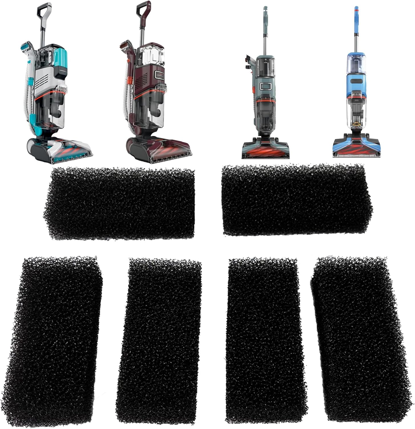 EX201 フォームフィルター 6個パック Shark CarpetXpert アップライトカーペット EX201 R-EX200