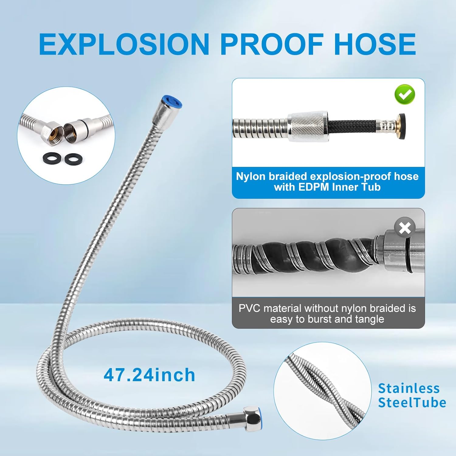 Silver Handheld Bidet Sprayer for Toilet Handheld Bidet Sprayer for Toilet,Adjustable Water Pressure Control