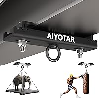 AIYOTAR Heavy Duty 5800 lbs I-Beam Punching Bag Hanger - Adjustable Boxing Bag Mount for Heavy Bags, MMA, Swings