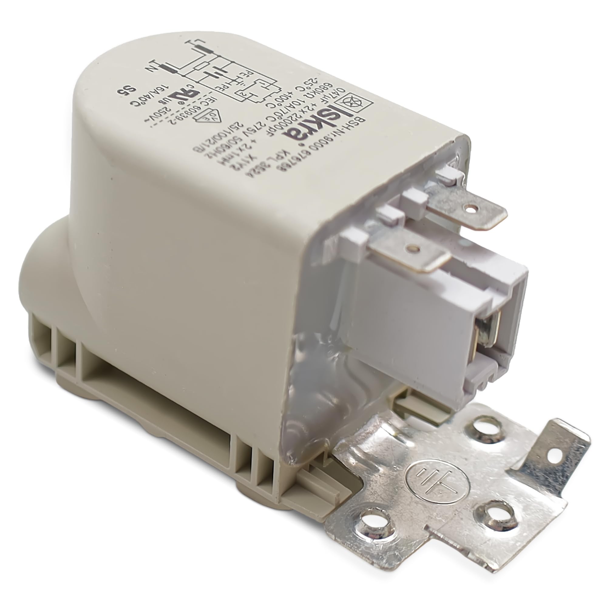 VIOKS Filtro anti-interferenza 0,47µF di ricambio per Bosch 00623842 623842 623842 filtro anti-interferenza filtro di rete per frigorifero, congelatore, lavatrice asciugatrice