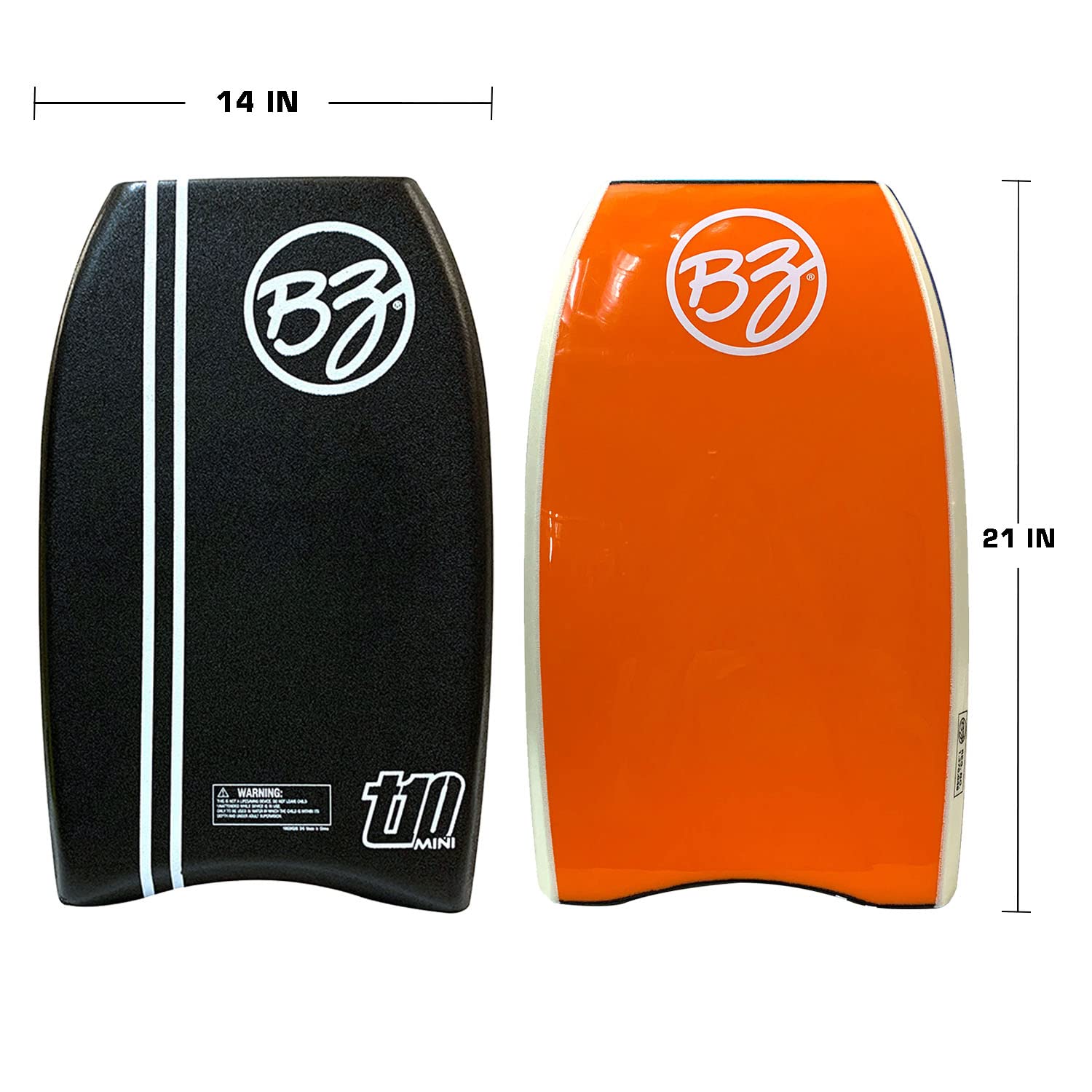 Amazon.com : BZ BodyBoards - T-10 Mini - 21” Bodyboard - Kick