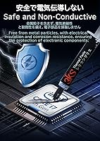 Vista 5 de 3KS Pasta térmica CPU 0.35 oz, herramienta de cinta de compuesto térmico de 12.8 W, pasta térmica para procesador para todos los enfriadores CPU GPU