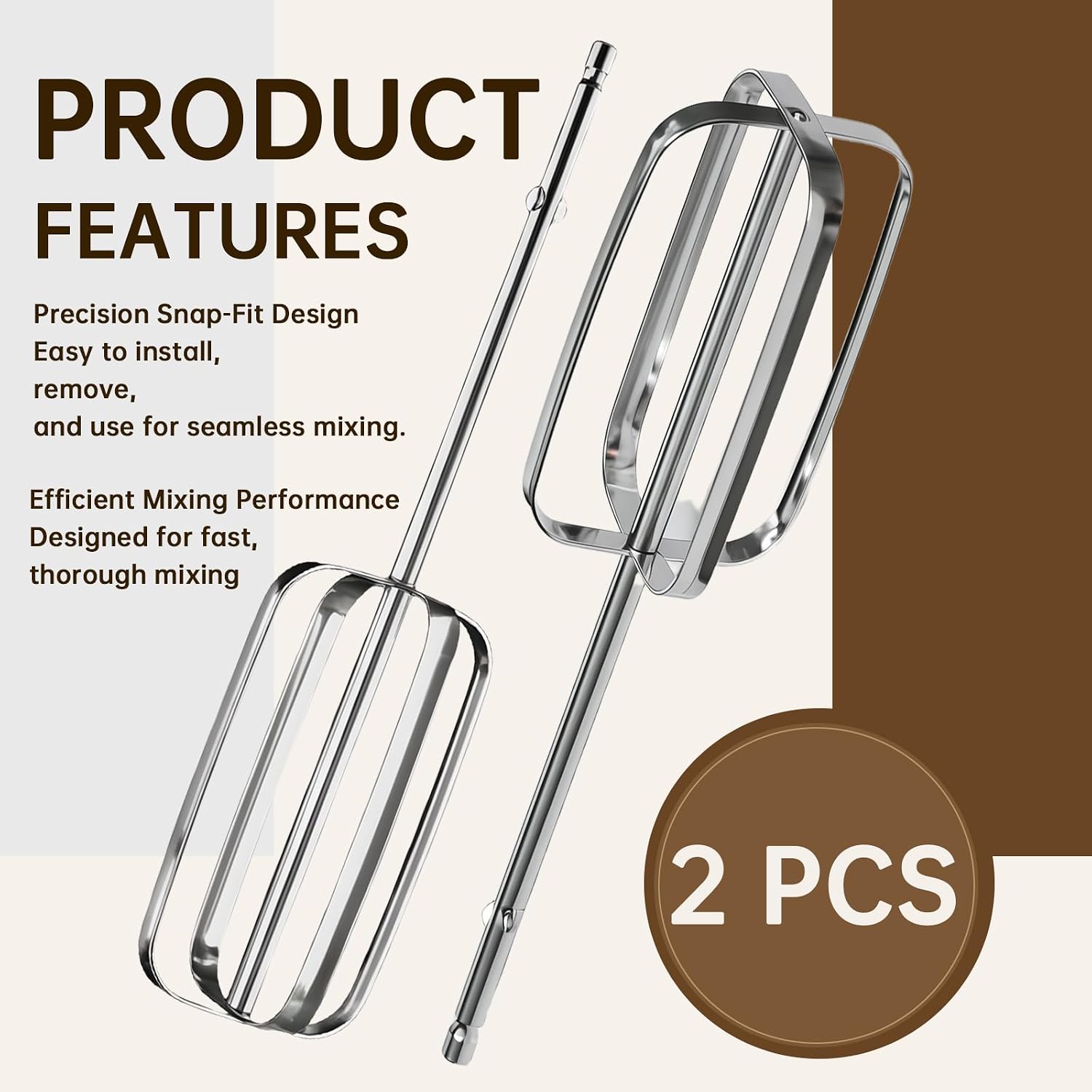 Hand Mixer Beaters Attachments Replacement for Hamilton Beach