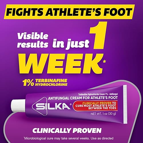 Miniatura 4 de Silka Max Strength - Juego de líquido antifúngico y crema, potente alivio para hongos en las uñas de los pies, pie de atleta y tiña, alivio de
