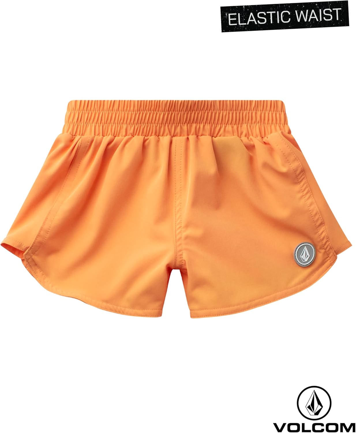 Volcom Girls' Swimsuit Set - UPF50+ Quick-Dry Girls One Piece Swimsuits with Matching Swim Shorts for Swimming (Sizes: 2T-16)