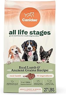 Canidae All Life Stages Real Lamb & Ancient Grains Recipe – High Protein Premium Dry Dog Food for All Ages, Breeds, and Sizes– 27 lbs.
