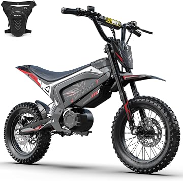 GTX1 Electric Dirt Bike for Teens 4000W Peak 48V 21AH Battery | 14"/12" Off-Road Electric Motorcycle, Max 40 MPH, Full Hydraulic Disc Brake and Suspension, Mid-Drive Motor