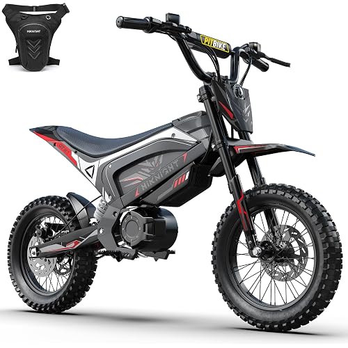 HiKNiGHT GTX1 Electric Dirt Bike for Teens, 4000W Peak 14"/12" Fat Tire Electric Motorcycle 48V 21AH Battery E Bike Max 40MPH Fit Age 13+ All Terrains for Mountain, Snow, Sand, City Road