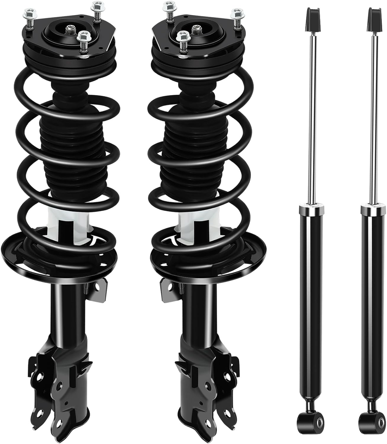 Front 2pair Strut with Coil Spring Assembly Fits for 2011-2013 for Ford Fiesta SE Hatchback 4-Door 2011-2012 for Ford Fiesta SEL 2013 for Ford Fiesta S Complete Strut OE 172525