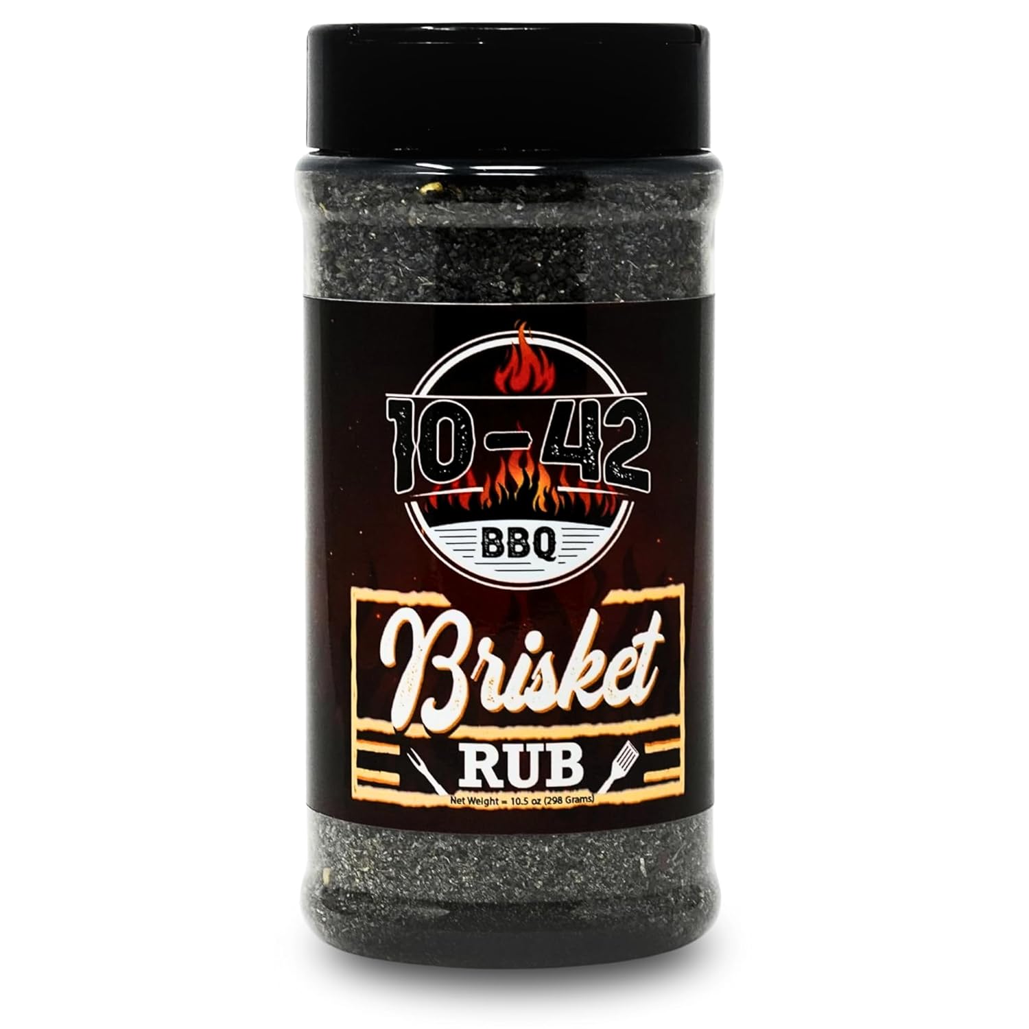 10-42 BBQ Brisket Rub (NO MSG) 10.5 oz - All-Natural Spice Seasoning for Steak, Rib, Meat - Beef Brisket Seasoning Dry Rub - BBQ Rubs and Spices for Smoking and Grilling - Brisket rub for smoker - 0 Calorie
