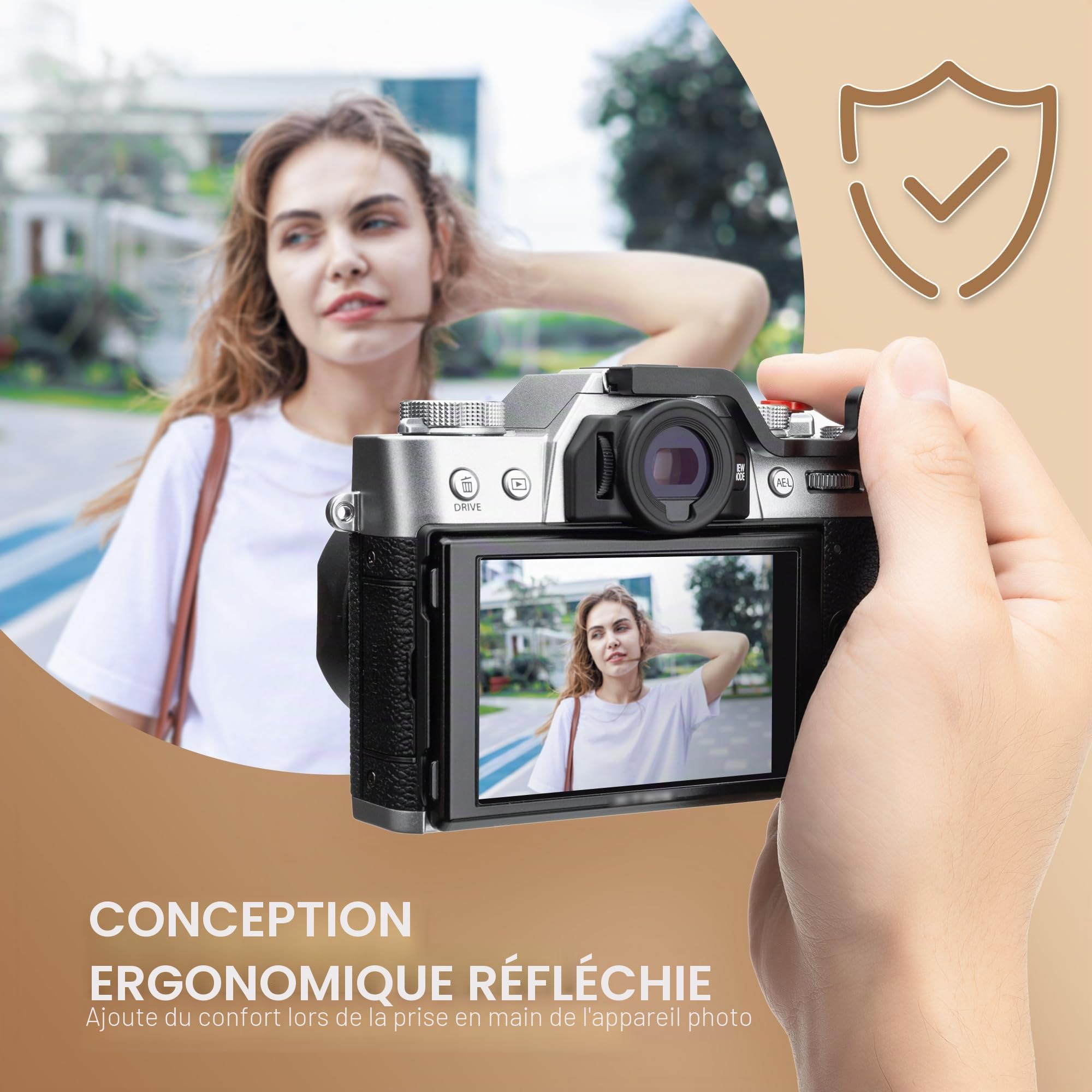 JJC Poignée en métal pour Appareil Photo Fujifilm X-T30III X-T30II X-T30 X-T20 X-T10, Support de Pouce amélioré pour Prise de Vue à Une Main