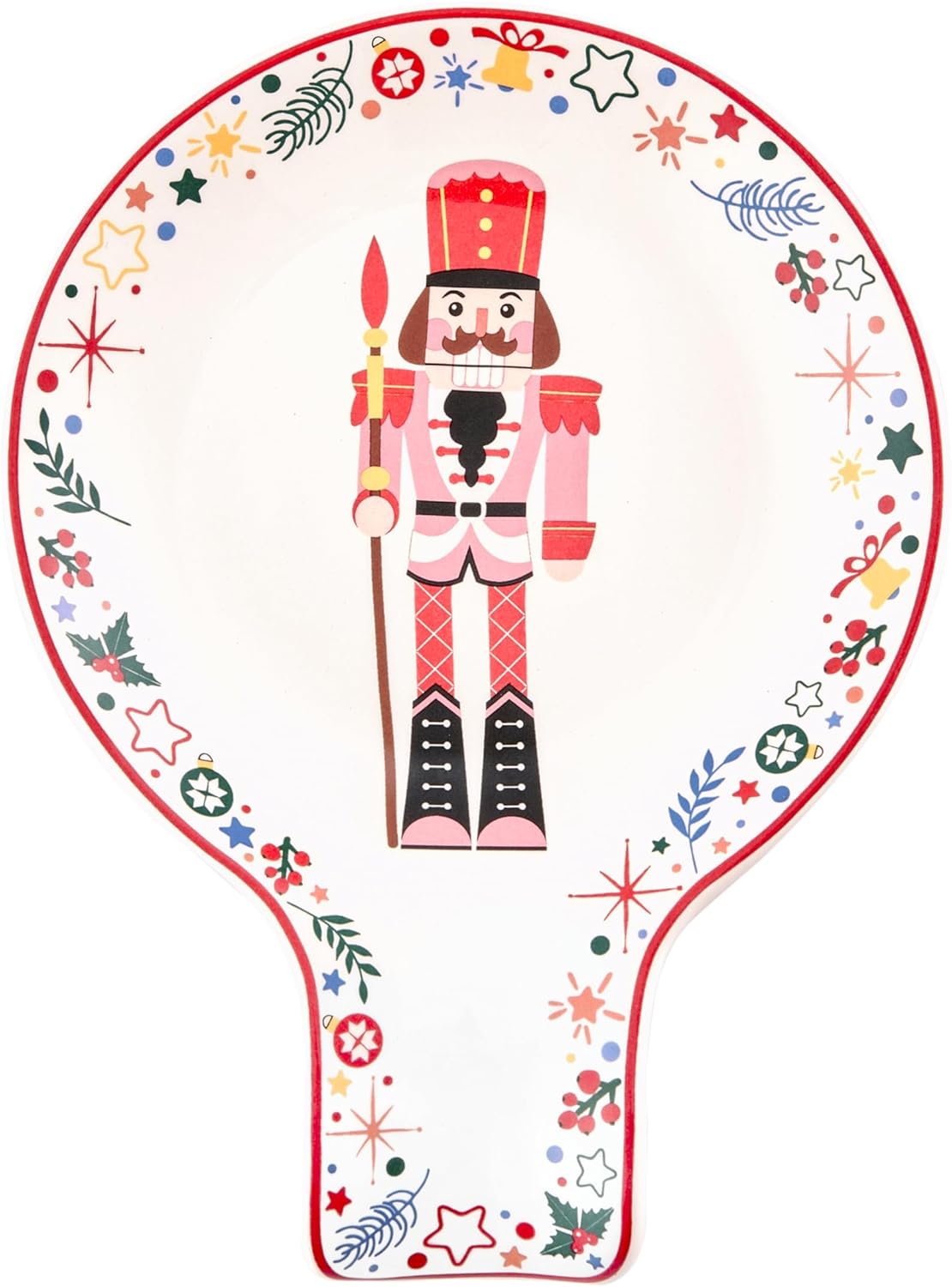 Bico Christmas Soldier Ceramic Spoon Rest, for holding spatula, cooking utensils, Microwave and Dishwasher Safe, Scratch Resistant Bico Christmas Soldier Ceramic Spoon Rest, for holding spatula, cooking utensils, Microwave and Dishwasher Safe, Scratch Resistant