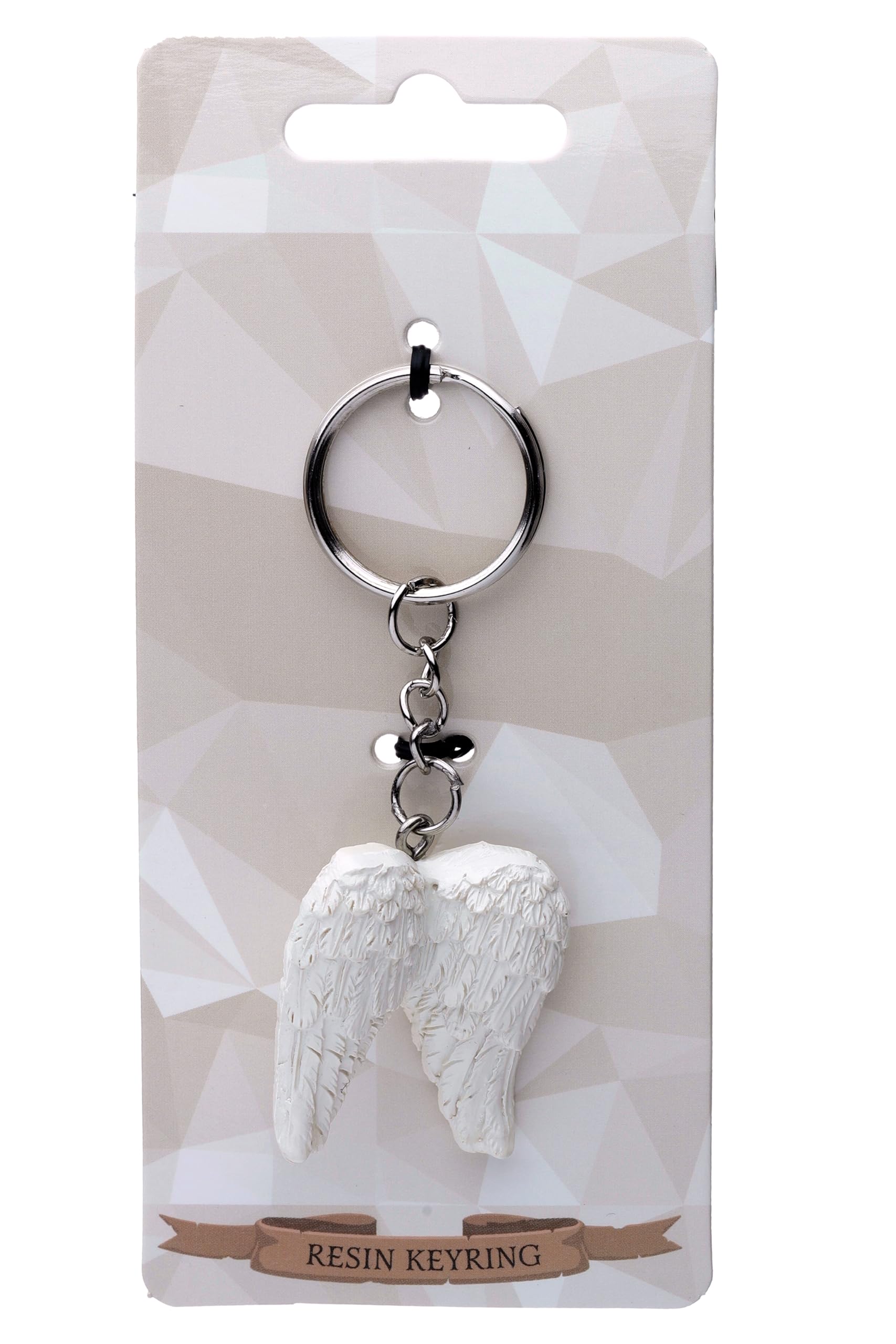 Puckator Angel Wings Keyring - Key Chains For Men - Key Wallets For Men - Small Toys For Mystery Boxes - Small Gifts For Kids - Keychain Cute - Metal And Resin Keyring