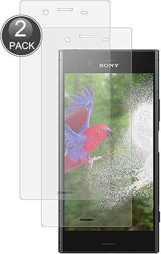 E-Hamii  2-Pack  Sony Xperia XZ1 Protect Film  0 26mm Anti-graffio anti-impronte digitali proteggi schermo  calotta protezione vetro temperato  una migliore protezione