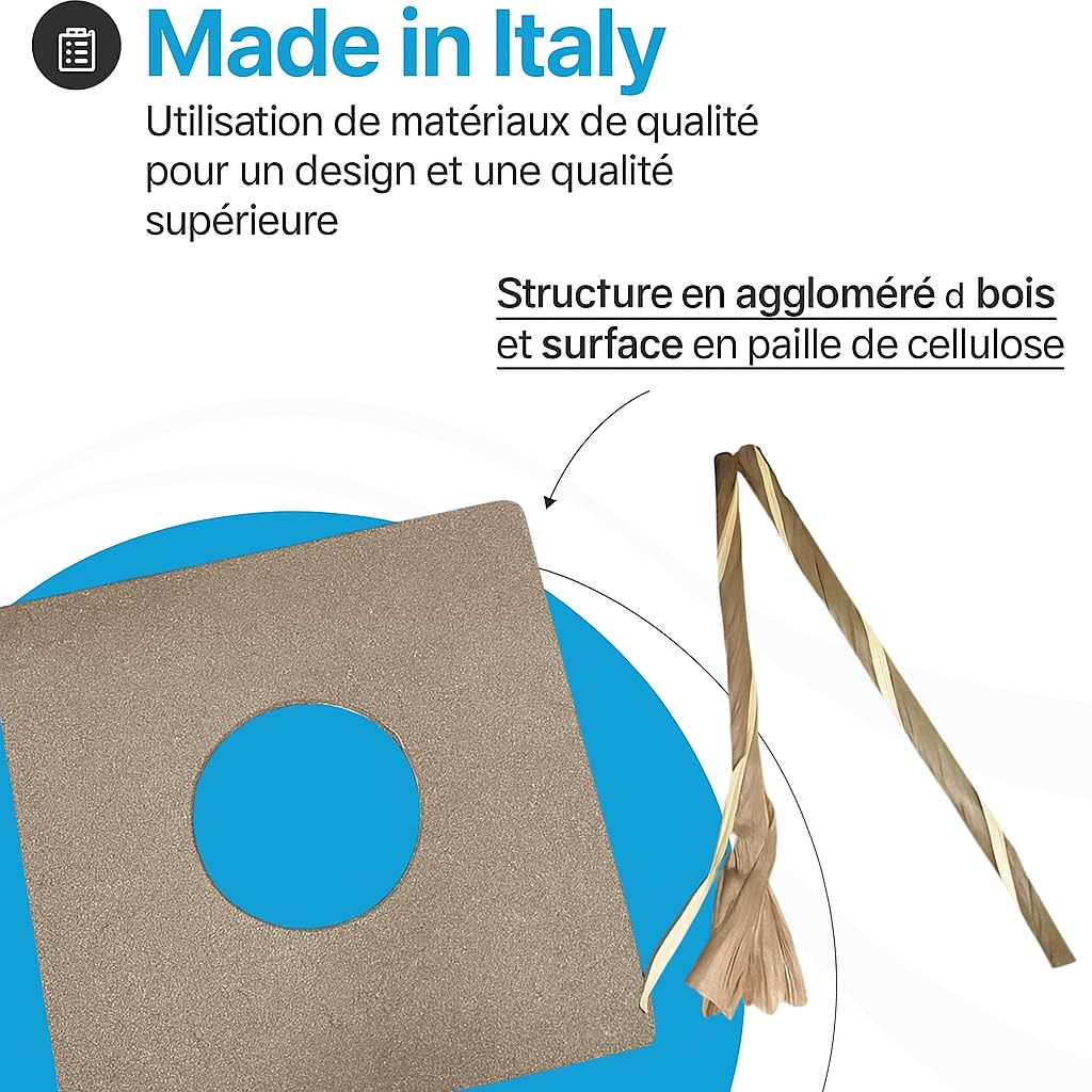 Tomaino - Assise de Chaise en Paille 37x37 Fonds de Remplacement puor Chaise Paille Élégance et Confort - Modèle Pise