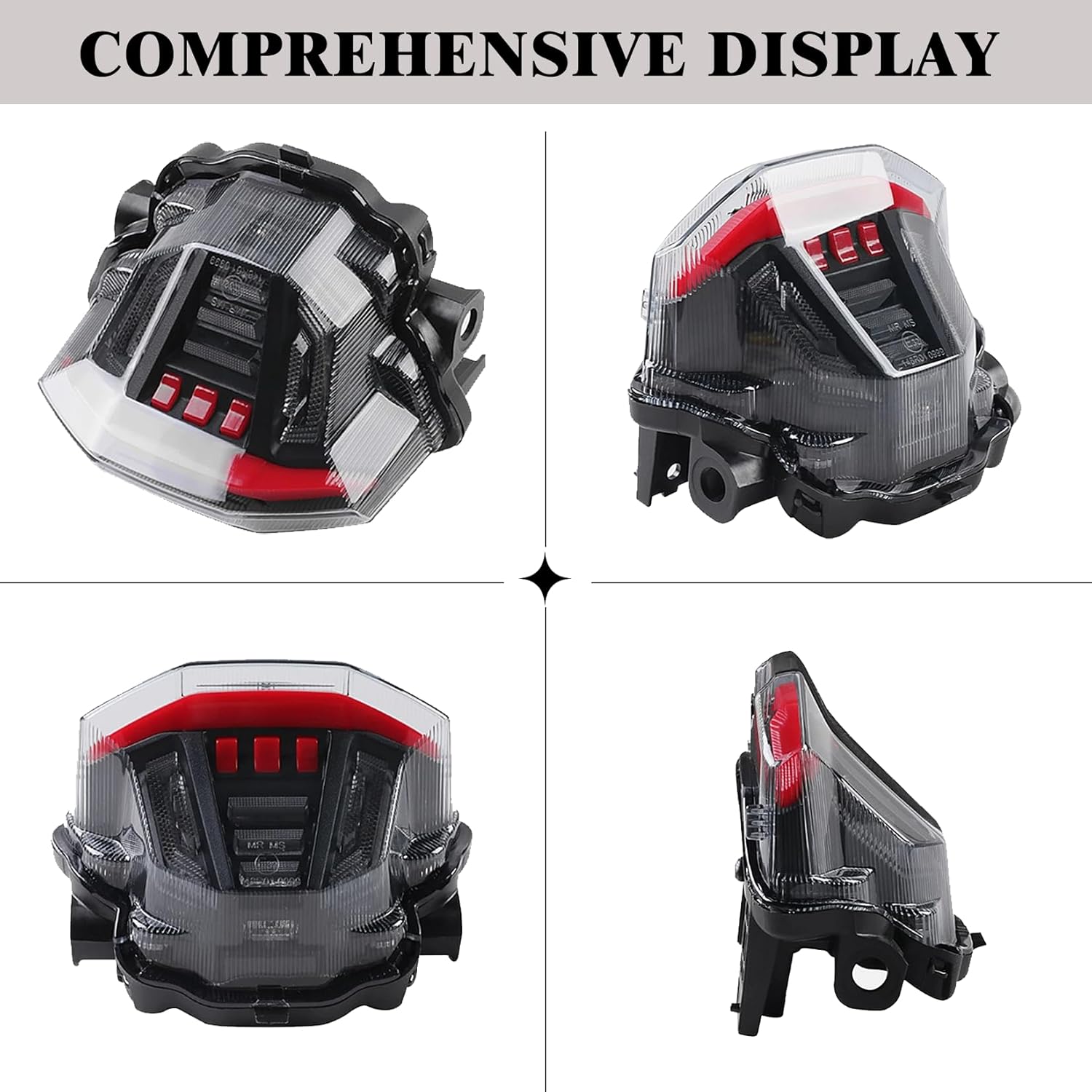 LED Integrated Tail Light for MT-07 MT 07 2025-2026, Turn Signal Blinker Brake Light Rear Lamp, Plug & Play Smoked Lens Motorcycle Taillight 2025 MT07 Accessories