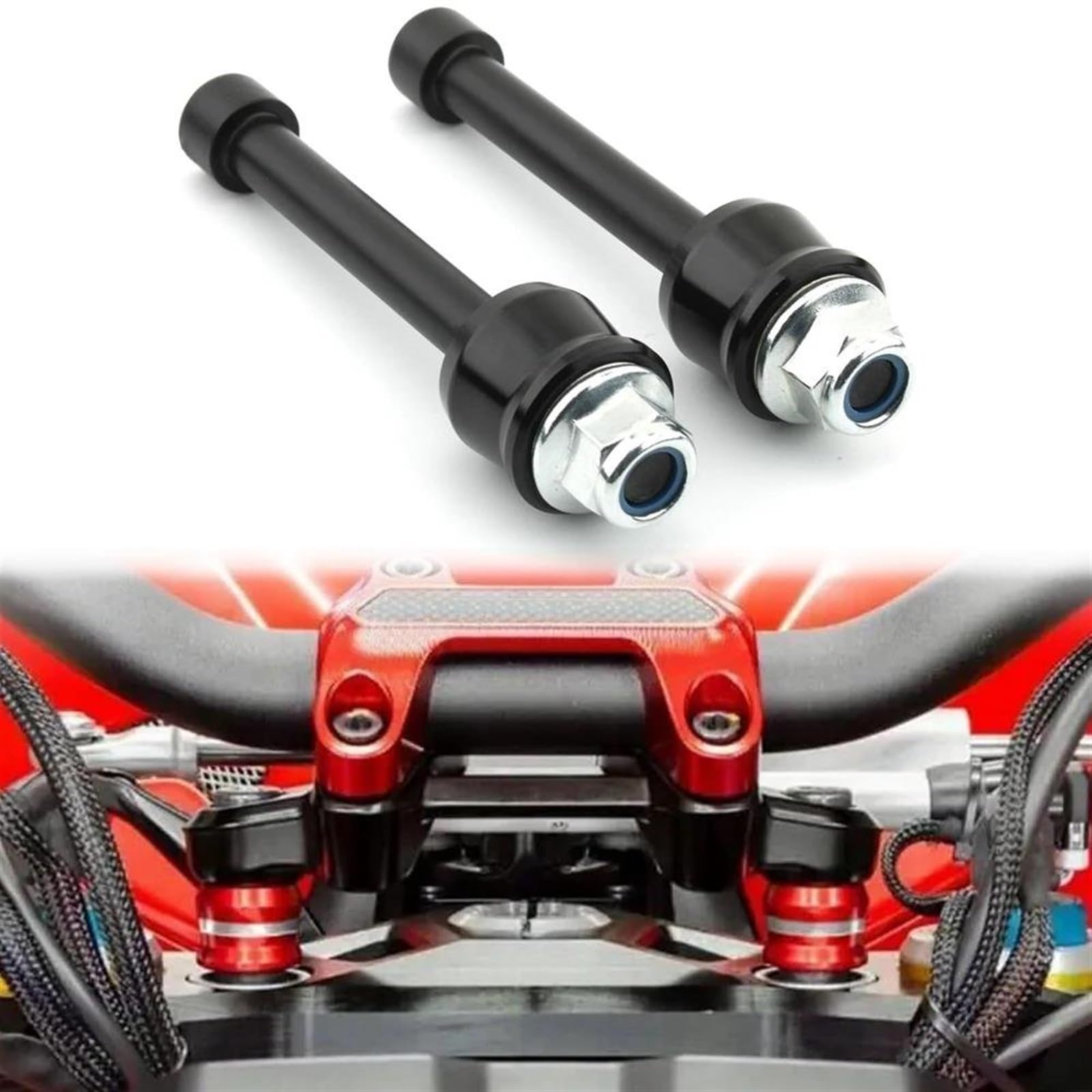 Manubrio Rialzato Riser Manubrio Moto per Ducati Streetfighter V4 V4S V2 USA Tha SP S U A 2020-2022 Riser Manubrio Morsetto di Altezza Riser Manubrio