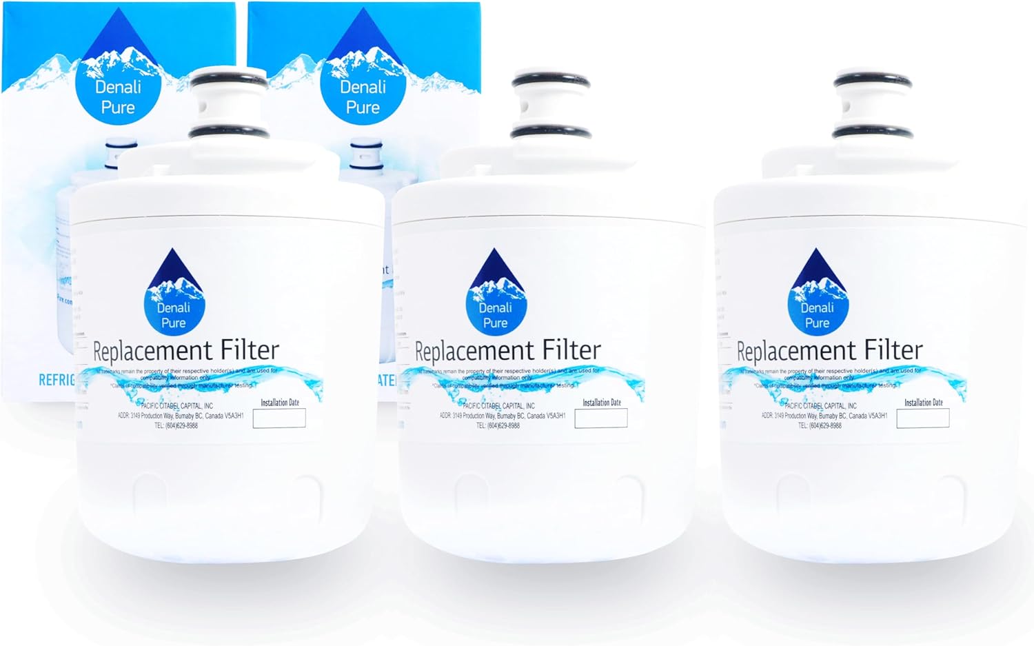 3-Pack Replacement for MZD2768GEQ Refrigerator Water Filter - Compatible with Maytag UKF7003 Fridge Water Filter Cartridge