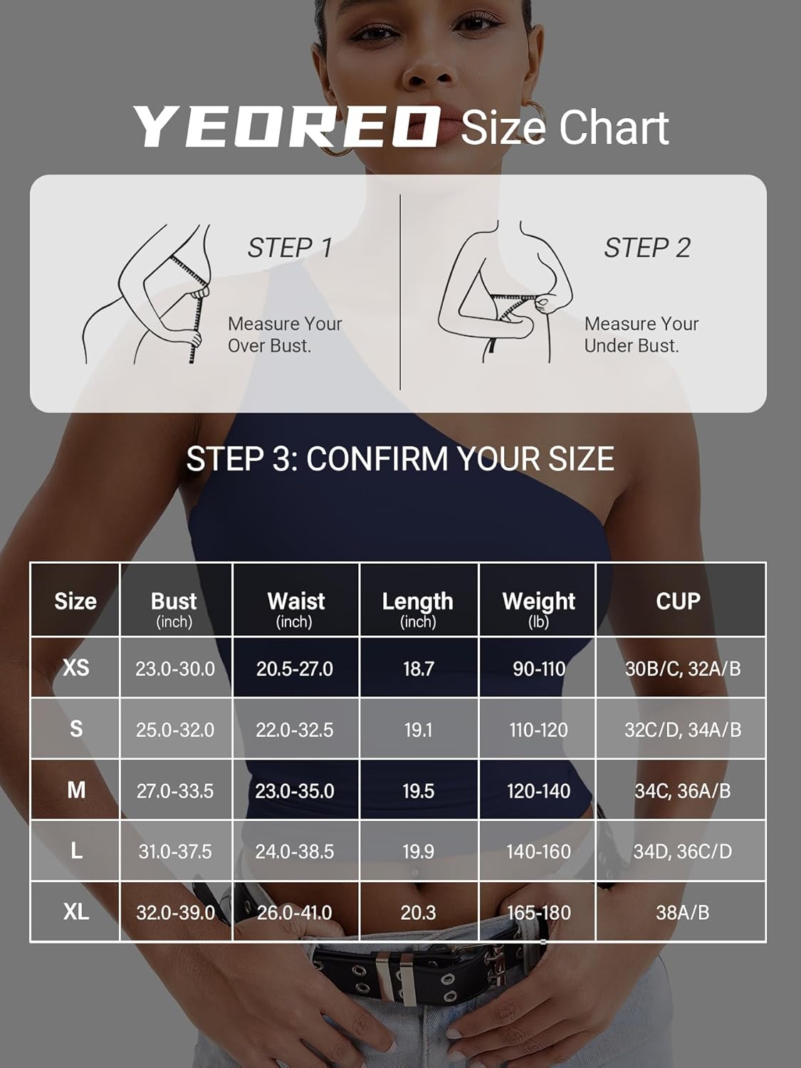 YEOREO Womens One Shoulder Tops Sleeveless Going Out Tank Top Fanciy Double Lined Cropped Tee Y2K Summer Shirts Slim Fit - Image 6