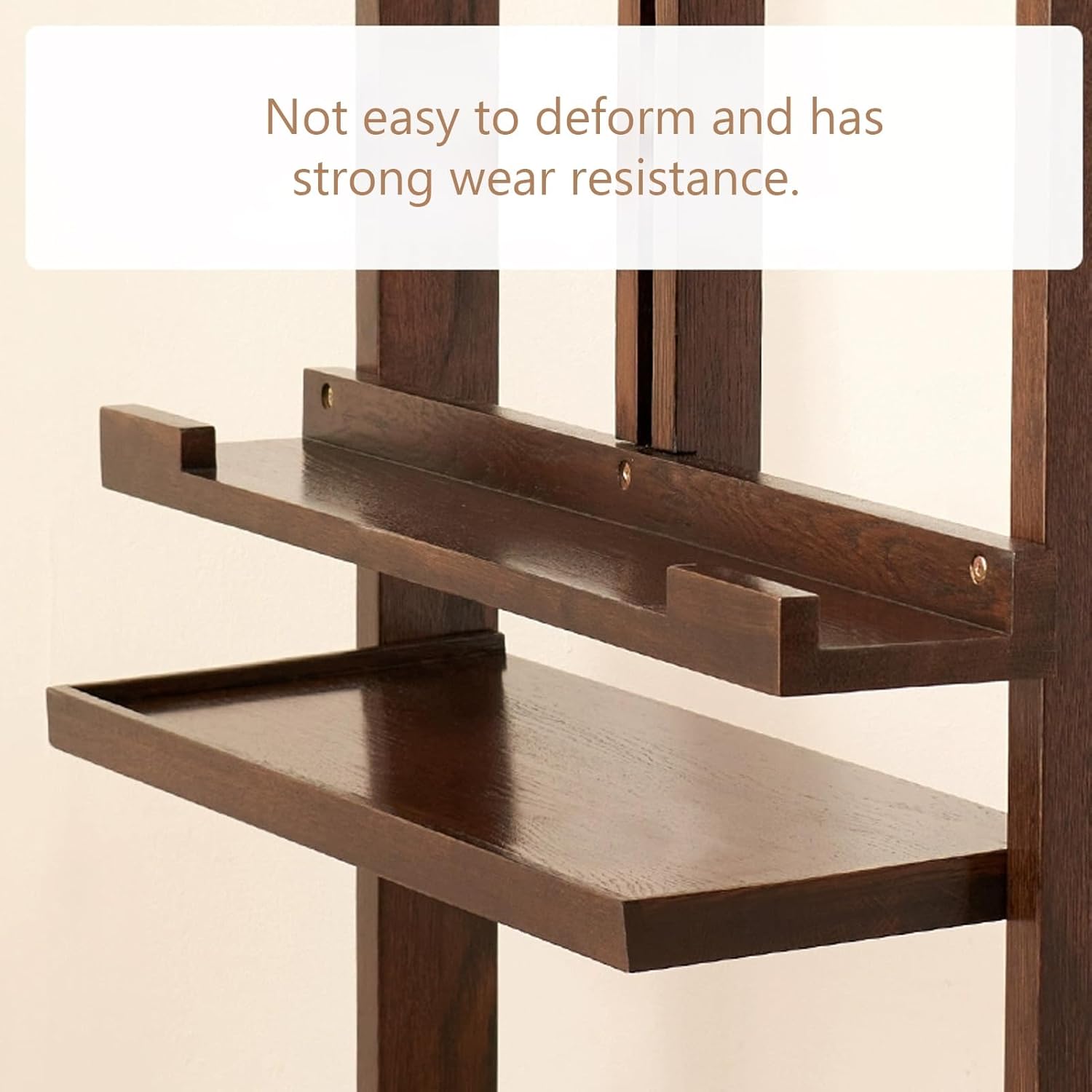 Mobile TV Stand, Solid Wood Mobile TV Cart On Wheels, All in One Floor Rolling TV Cart, Portable TV Stand, Rolling TV Stand for Outdoor/Indoor Use(Natural)