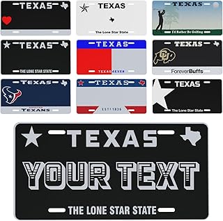 Custom Texas License Plate Personalized,Custom Aluminum License Plate