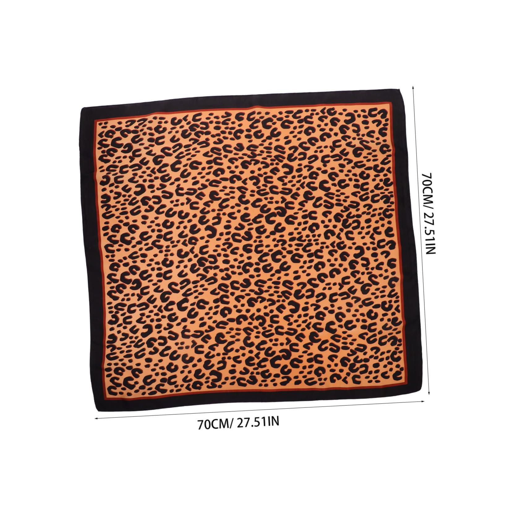 Bufanda Cuadrada de Leopardo para Mujer en Imitación de Seda, Pañuelo Fino y Ligero para Diferentes Ocasiones, Obsequio Adecuado Día Madre Color Aleatorio