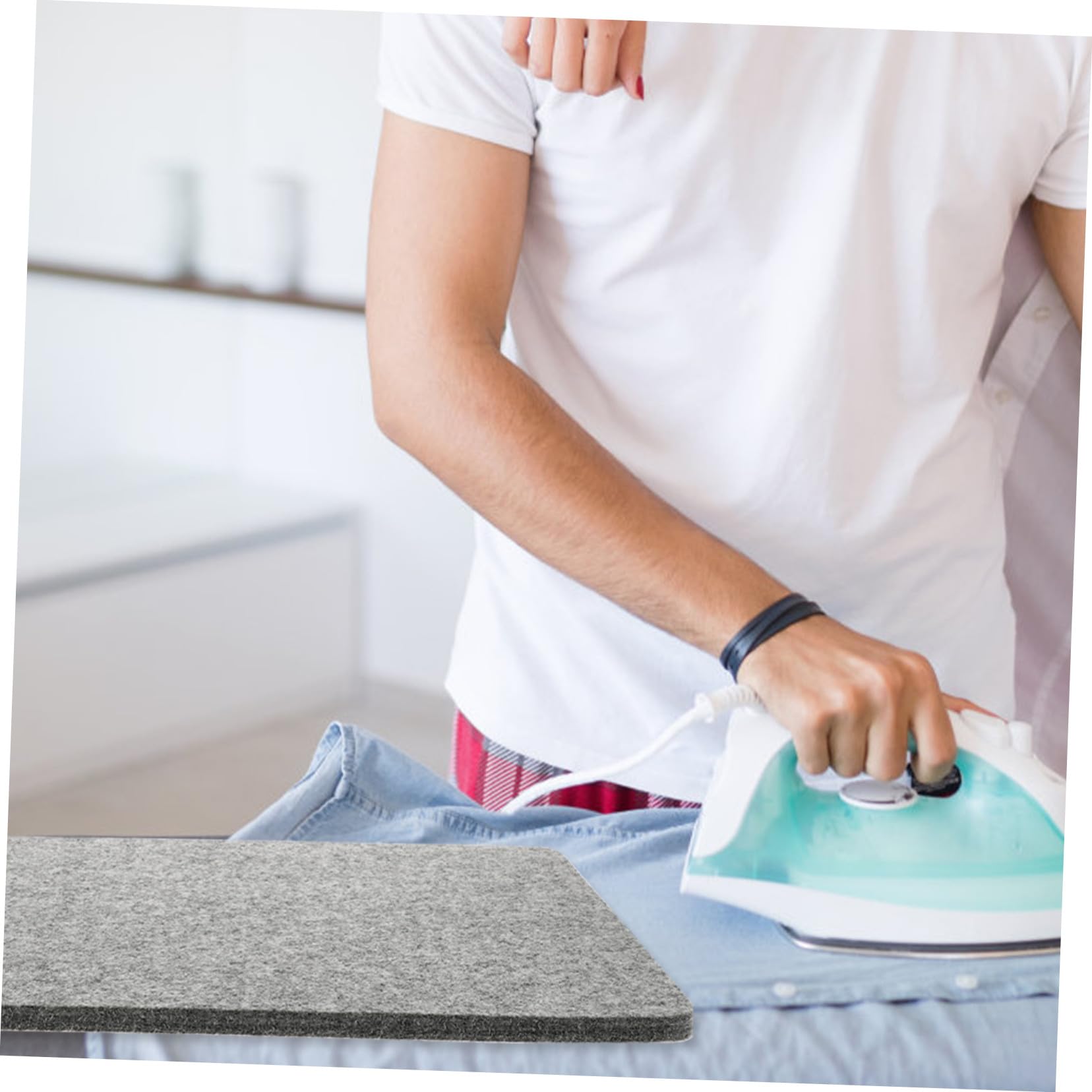 VANZACK Alfombrilla de Fieltro de Lana de Planchado Resistente al Calor Fácil de Transportar y Almacenar, Adecuado para Planchar y Coser en Casa o Talleres