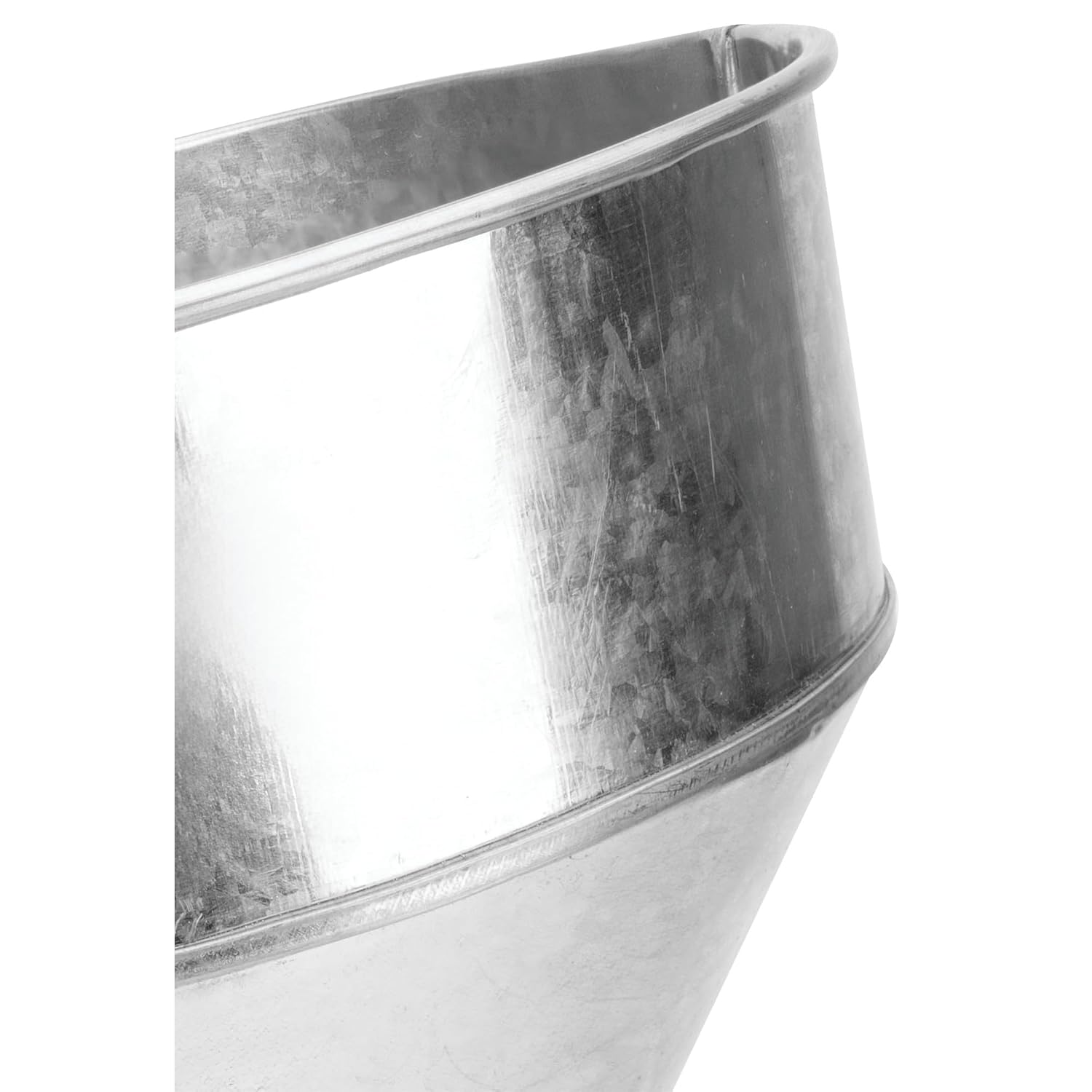 Performance Tool W54299 6 Quart Steel Galvanized Funnel, Features Offset Spout, Splash-Proof Rim, and Removable Strainer, Heavy Duty for Automotive and Shop Use, Weather-Resistant
