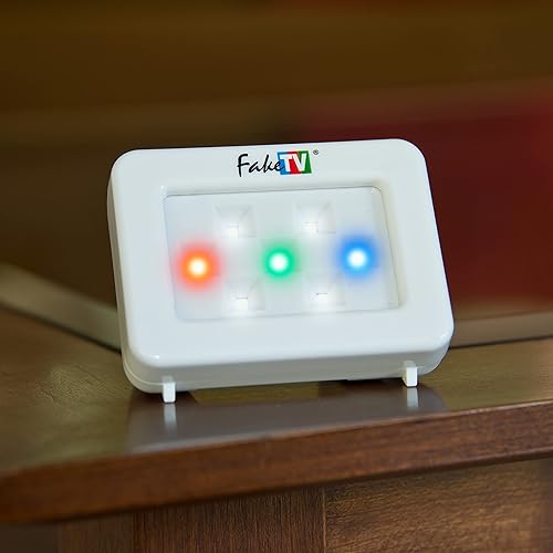 Miniatura 3 de SABRE HS-FTV-7 Simulador de luz de TV para el hogar con sensor nocturno, disuasorio antirrobo fácil de usar, similar a HDTV real, eficiencia