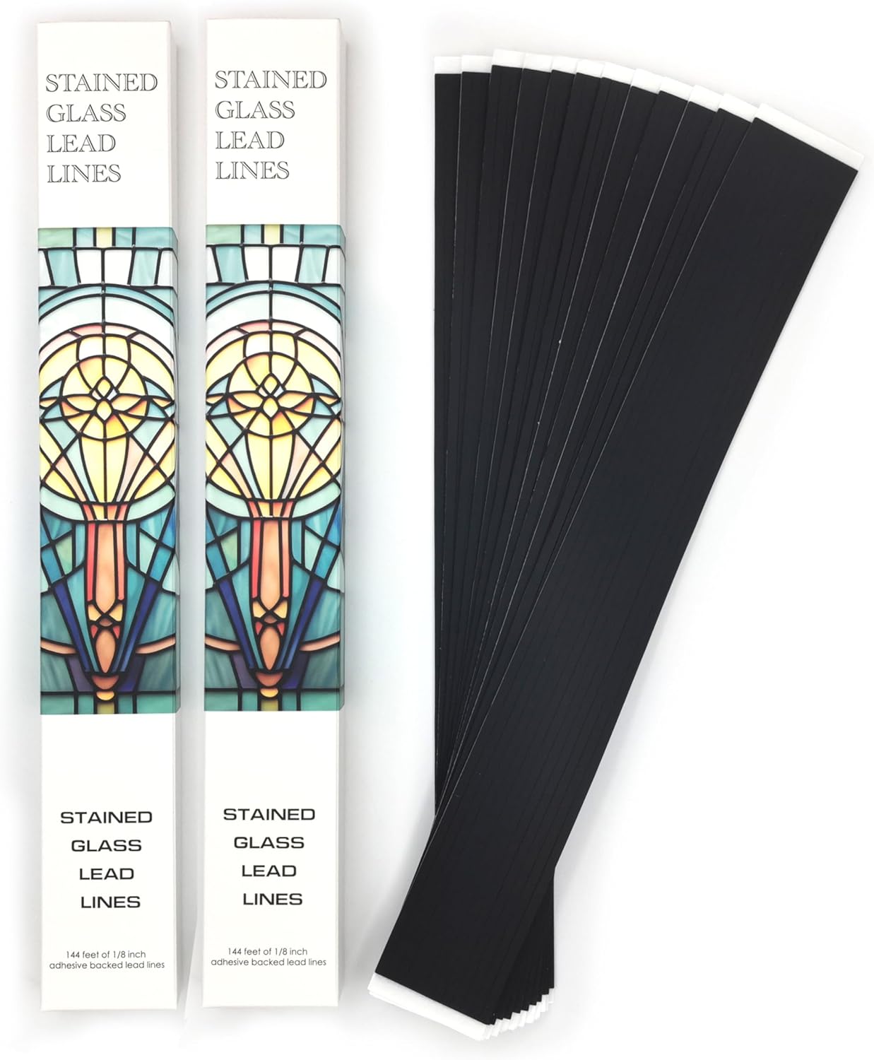 Stained Glass Lead Lines, 12" x 1/8", 288 Total Linear Feet