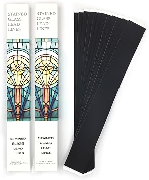 Stained Glass Lead Lines, 12" x 1/8", 288 Total Linear Feet